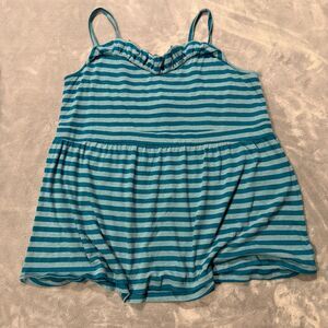 Torrid Stripe Ruffle Tank